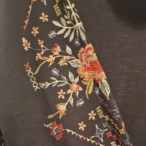 Knox Rose Brown Embroidered Blouse - Picture 3 of 4